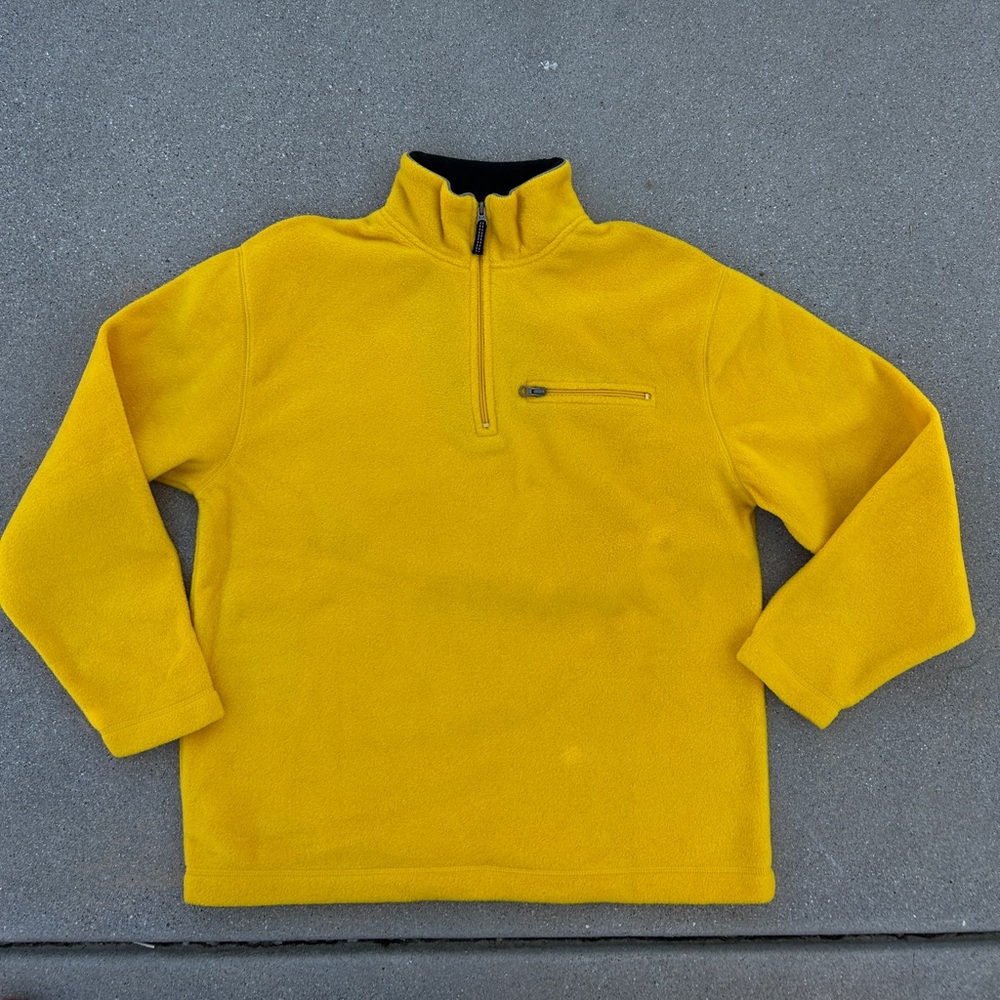 Vintage Gap Yellow 1/4 Zip Up Men's Sweater - Picture 1 of 8